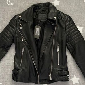 All Saints Papin Leather Biker Jacket